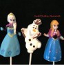 476sp Frosted Princess Frozen Snowman Chocolate Lollipop Mold 476sp Frosted Princess Frozen Snowman Chocolate Lollipop Mold